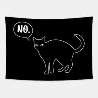 Cat Says No Tapestry