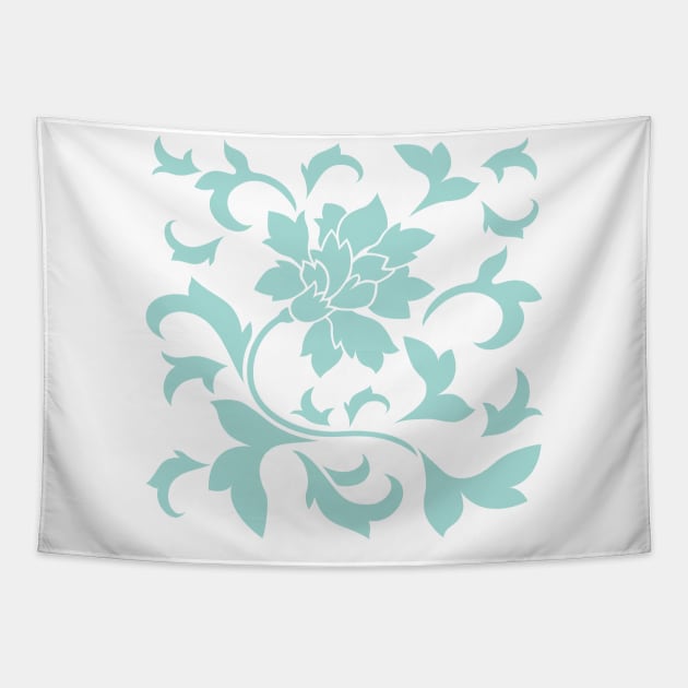 Oriental Flower – Limpet Shell Tapestry by DesignEnrich