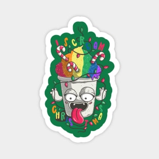 I scream Christmas! Magnet