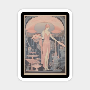 Art Deco Delicacy - Elegance In Pink Magnet