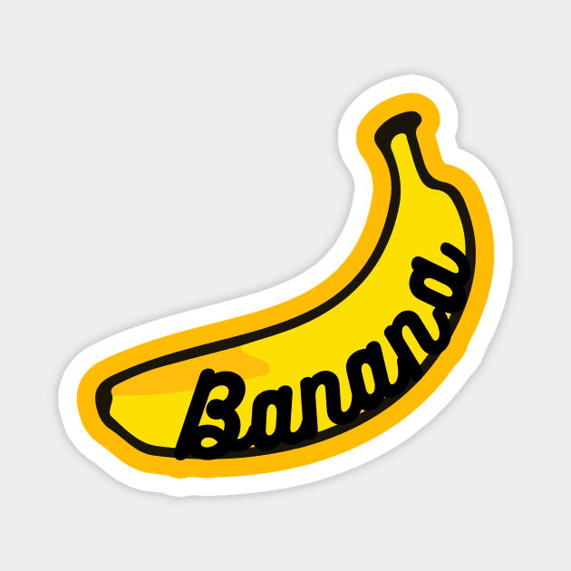 Banana comic art funny Magnet by carolsalazar