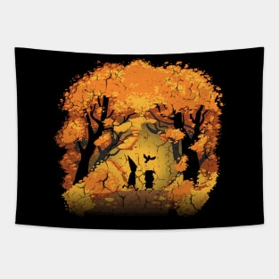 friends over the garden wall Tapestry