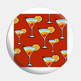 Cocktail Pattern Pin