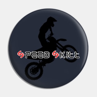 Speed Skill Cool Helmet Motor Bike Sticker Pin