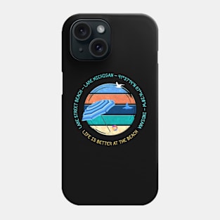 Lake Street Beach, Lake Michigan, Indiana Phone Case