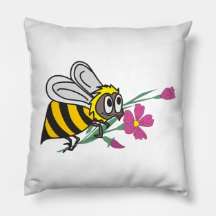 Bee and flower Pillow