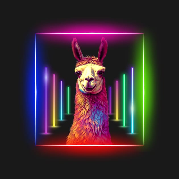 Neon Llama by Trip Tank