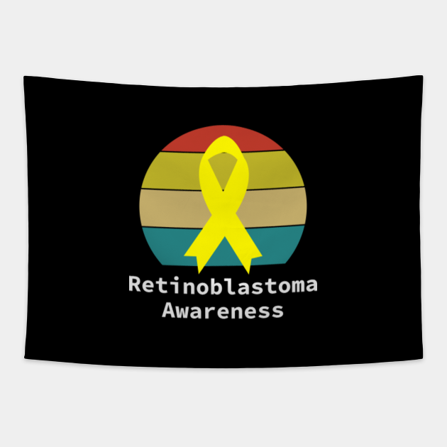Retinoblastoma Awareness Vintage Yellow Ribbon Retinoblastoma