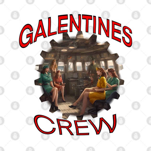 Galentines crew on ships bridge by sailorsam1805