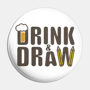 drink & draw 2 Pin