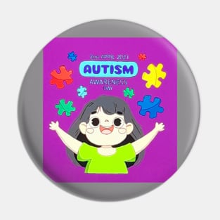 Autism Awareness Day Pin