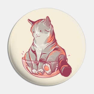 Gray Tabby Cat Pin