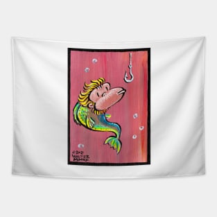 Ape Fish Eyes Hook with Suspicion 034 Tapestry