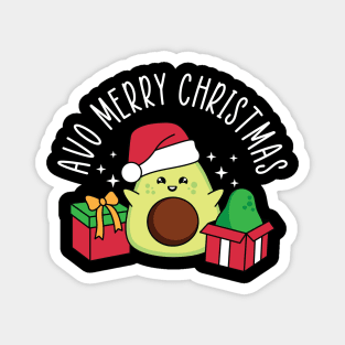 Avo Merry Christmas - Best Gift for people who are vegan and loves avocado, fitting in time for Christmas Holiday Magnet