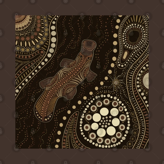 Aboriginal Platypus Art by Suneldesigns