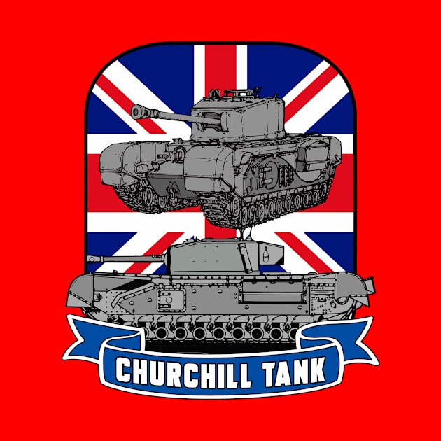 CHURCHILL TANK by theanomalius_merch