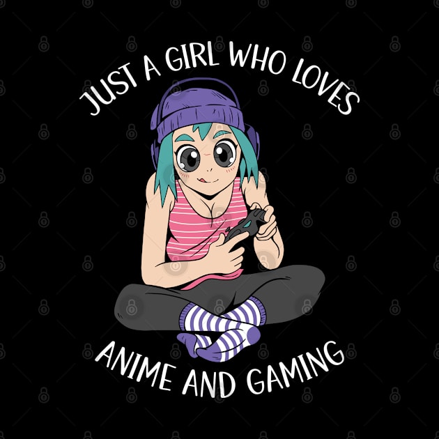 Just A Girl Who Loves Anime And Gaming by OnepixArt