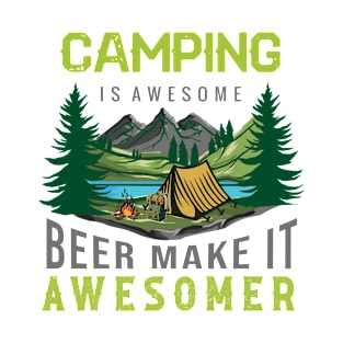 camping is awesome T-Shirt