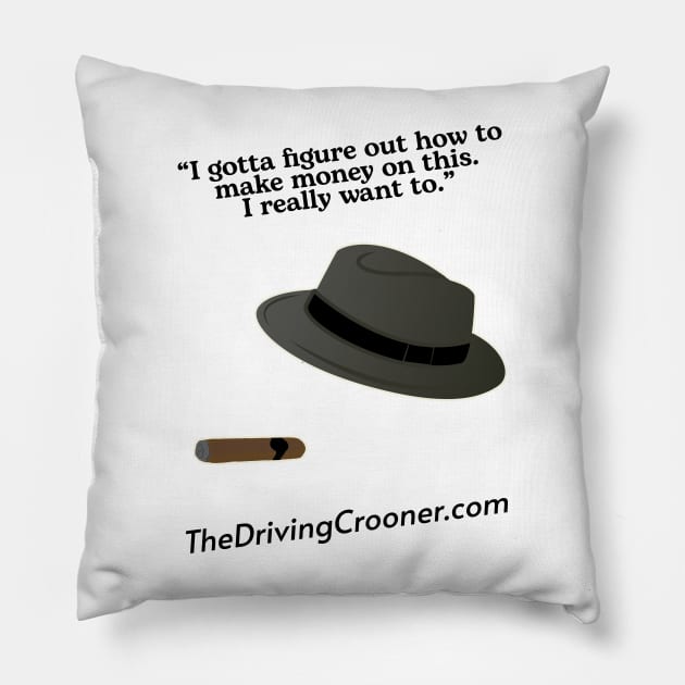 The Driving Crooner Pillow by Friend Gate