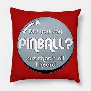 Did you say pinball? Pillow