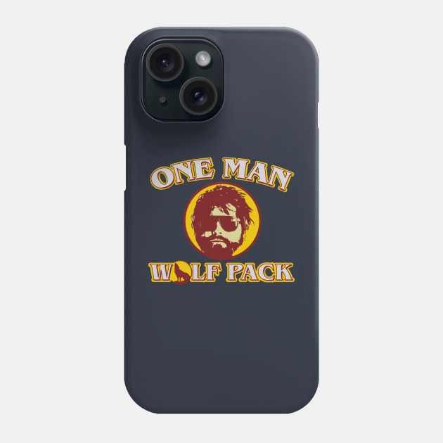 One Man Wolf Pack v2 Phone Case by Meta Cortex