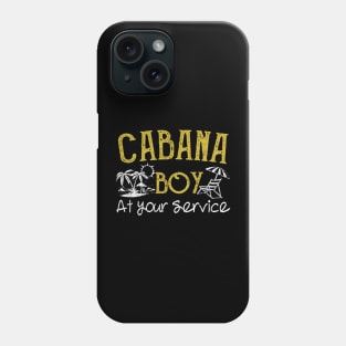 CABANA BOY AT YOUR SERVICE | POOL PARTY BOY BARTENDER FUNNY Phone Case