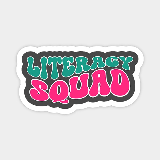 Literacy Squad Magnet by RefinedApparelLTD