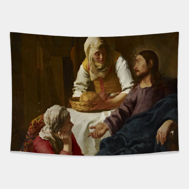 Christ in the House of Martha and Mary by Jan Vermeer Tapestry by Classic Art Stall