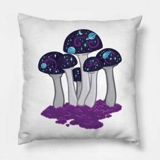 Galactic Mushroom Pillow