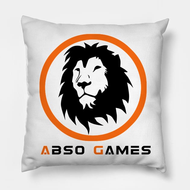 Absogames black lion Pillow by Absogames