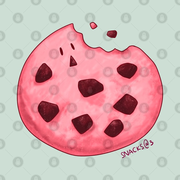 Chocolate Chip Cookie in PINK by Snacks At 3