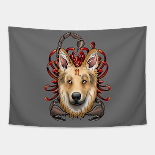 Scorpio German Shepard Tapestry