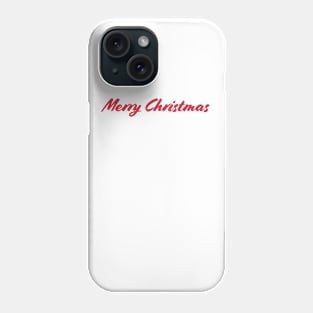 Merry Christmas - red Phone Case