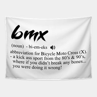 BMX Dictionary Meaning Tapestry