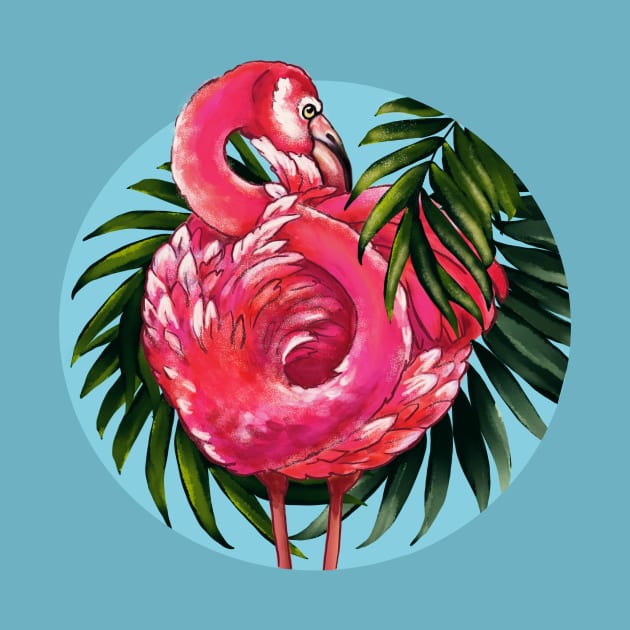 a flamingo bird by EEVLADA