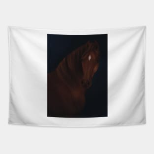 Chestnut Arabian Painting Studio Portrait Tapestry