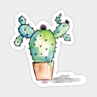 Watercolor Cactus Magnet