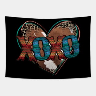 Xoxo Leopard Heart Tapestry