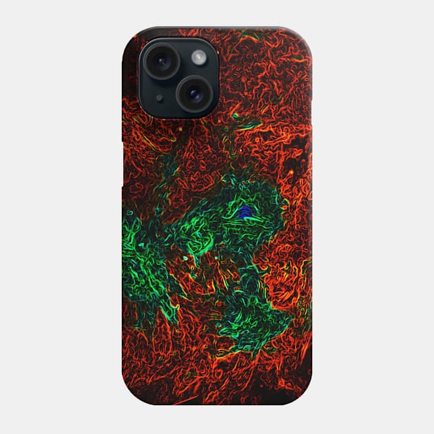 Black Panther Art - Glowing Edges 345 Phone Case by The Black Panther