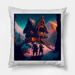 Valheim Vikings Home Pillow
