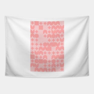 Girly Pinkish Geometric Pattern - Flowers & Stars #12 Tapestry