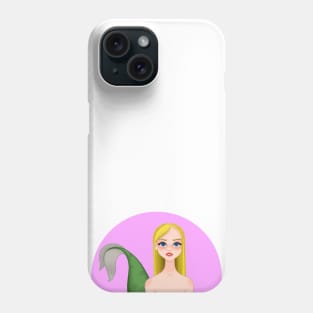 Mermaid with golden hair Phone Case