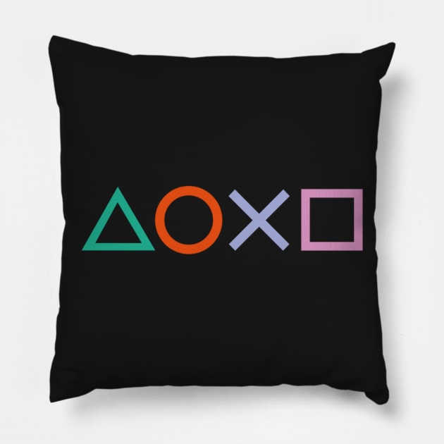 PS4 Controller Buttons Pillow by nikovega21