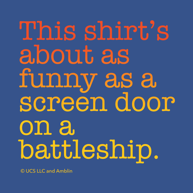 Screen Door on a Battleship Shirt | Back to the Future by NorthIsUpDesign