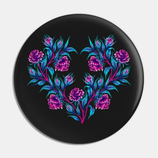 Roses - Light Pink / Blue Pin