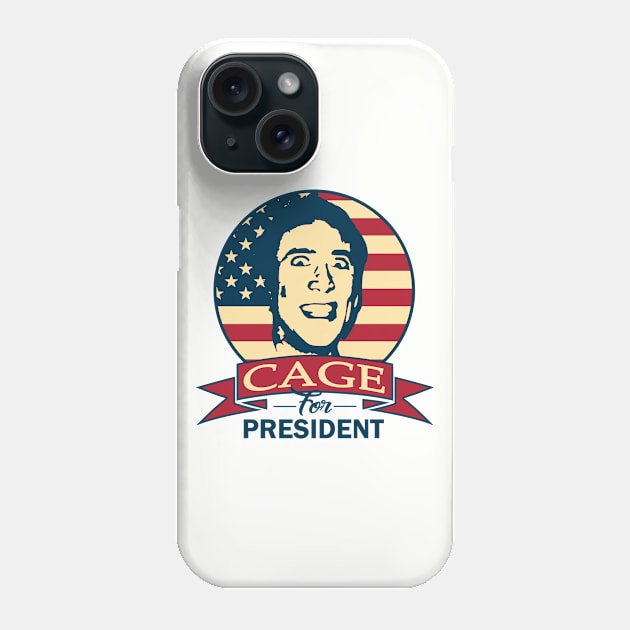 Cage For President Phone Case by Nerd_art