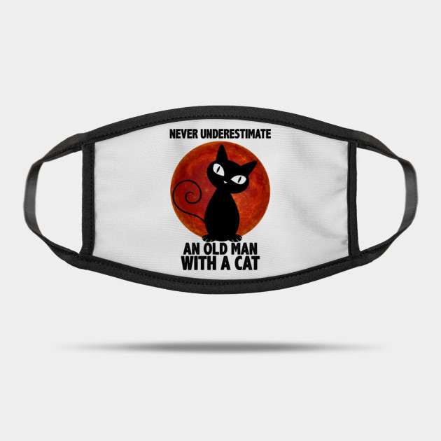 Cat Red Moon Cat Red Moon Mask Teepublic Uk
