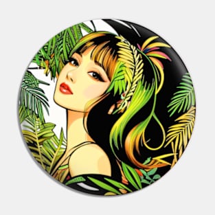 Tropical Modern Woman Pin