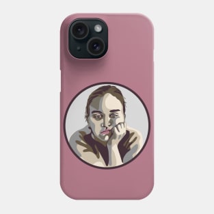 Bored Woman Portrait Phone Case