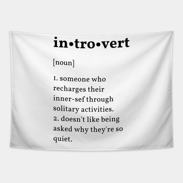 Introvert definition Tapestry by MediocreStore